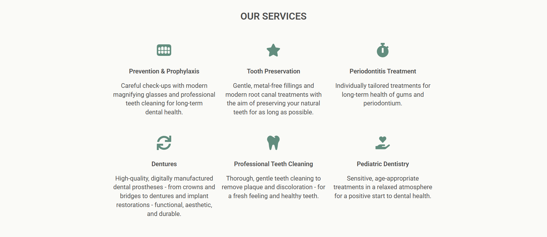 Dentist Office One-Pager, Elementor Template