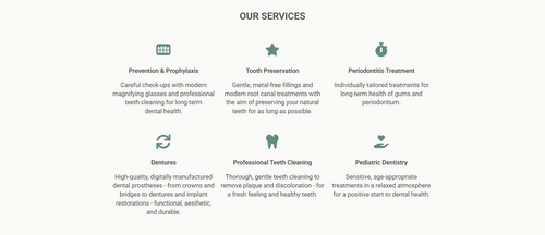 Dentist Office One-Pager, Elementor Template